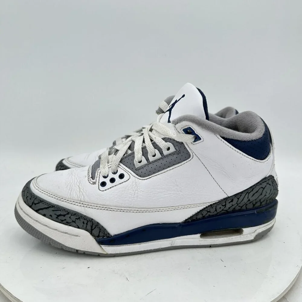 Nike Air Jordan 3 Youth Size 6.5Y Women 8 DM0967-140 Midnight Navy Training Shoe